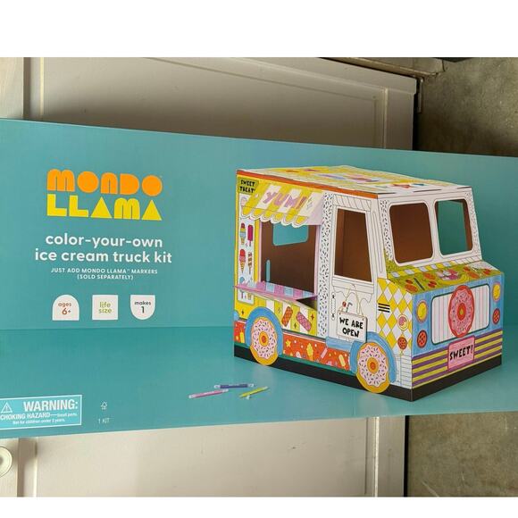 Create-Your-Own Ice Cream Truck DIY Art Kit -Mondo Llama - NEW in Box - Picture 1 of 5